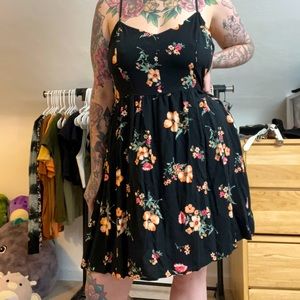 H&M Black Floral Sundress